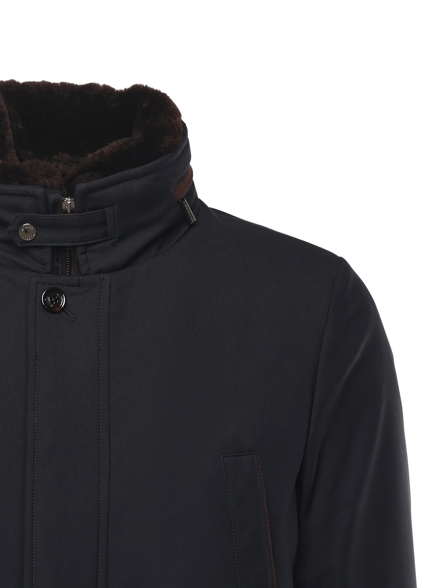 Moorer Coats Blue Polyester