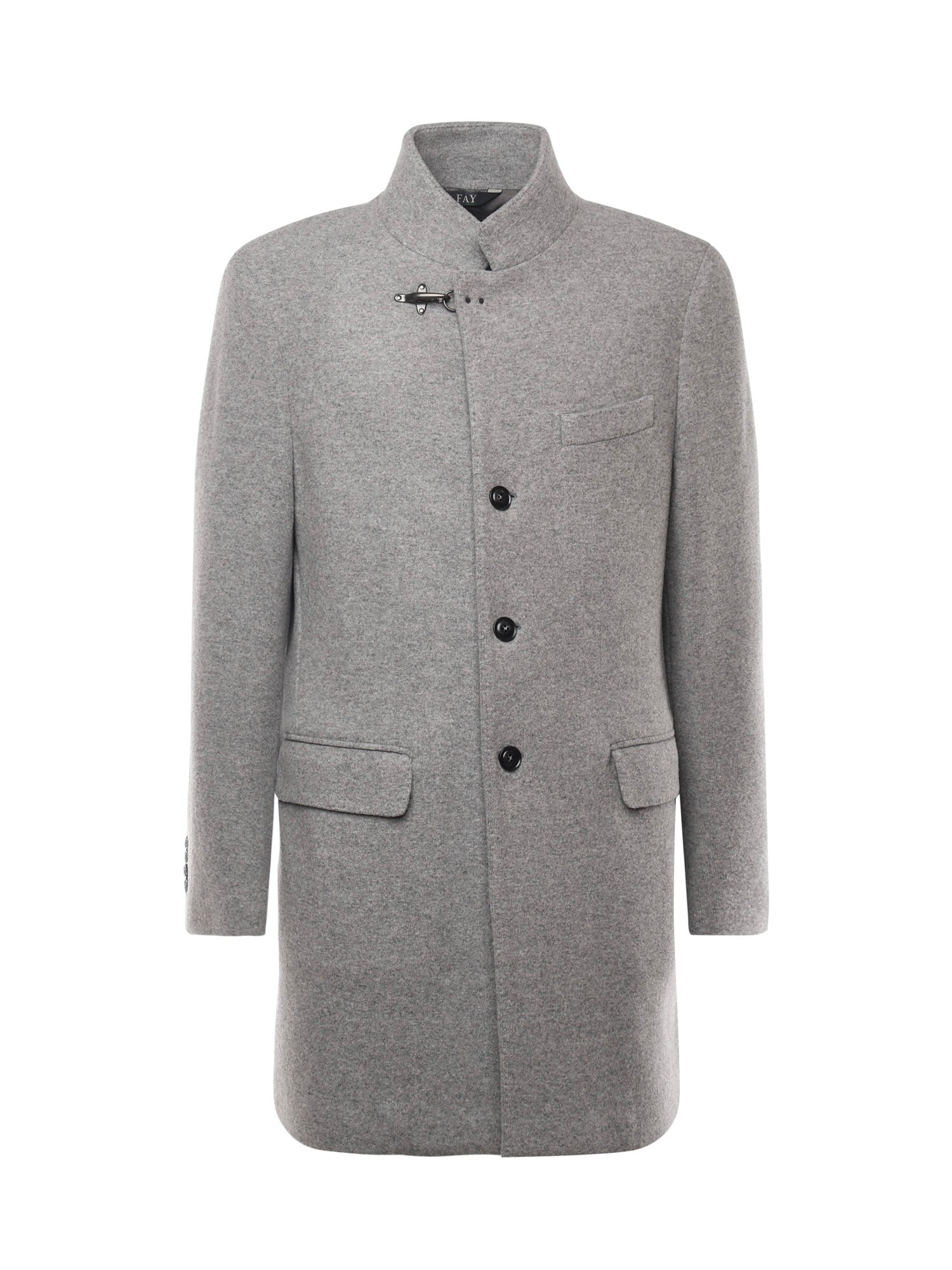 Fay Coats Grey Wool
