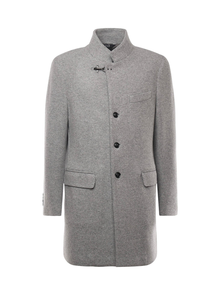 Fay Coats Grey Wool