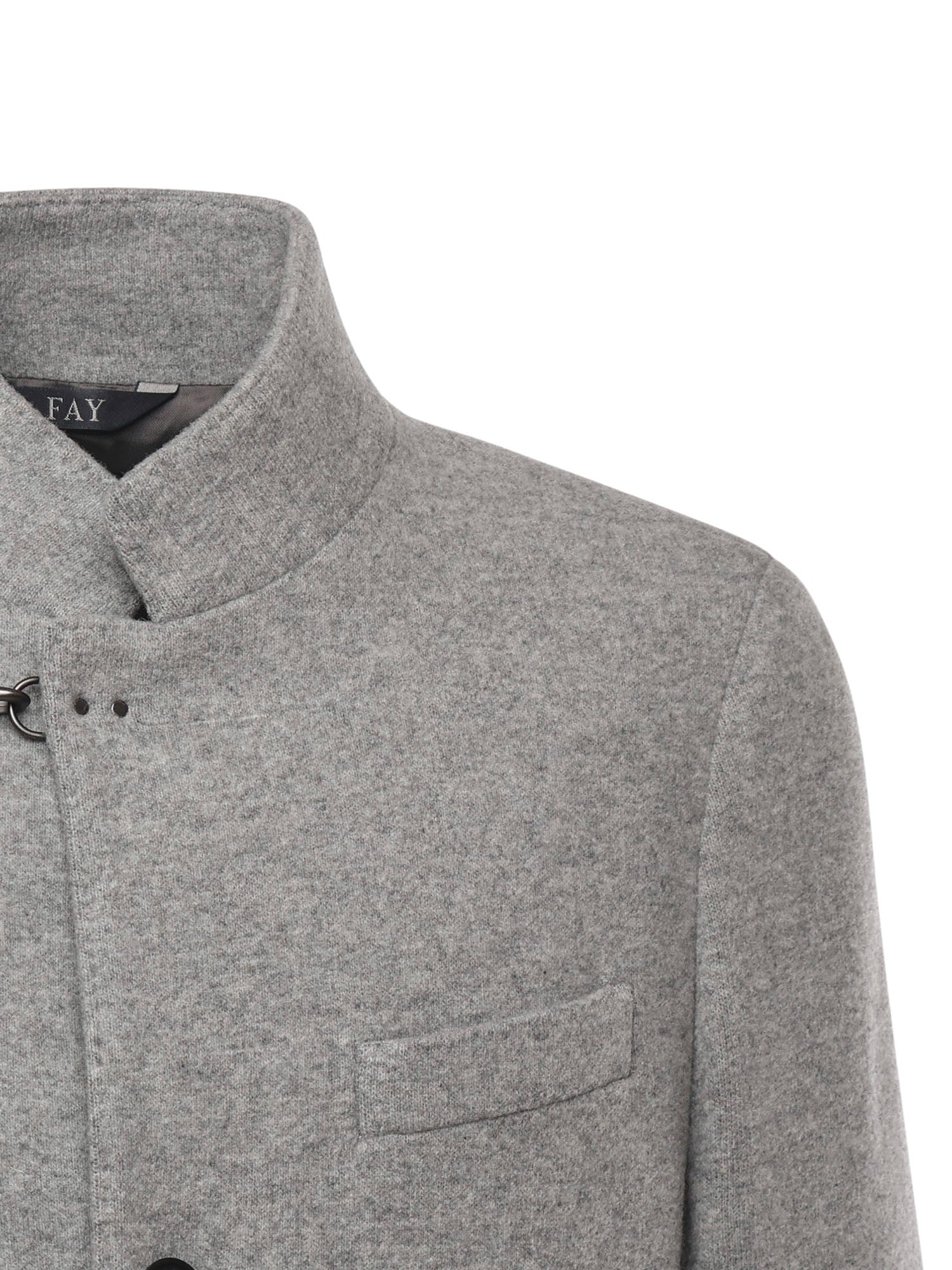 Fay Coats Grey Wool