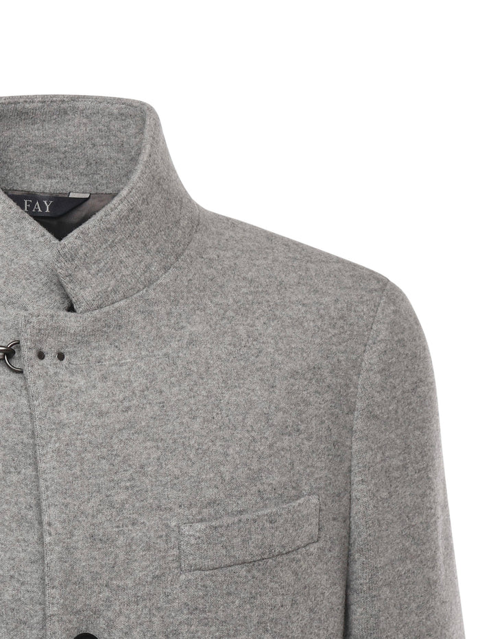 Fay Coats Grey Wool