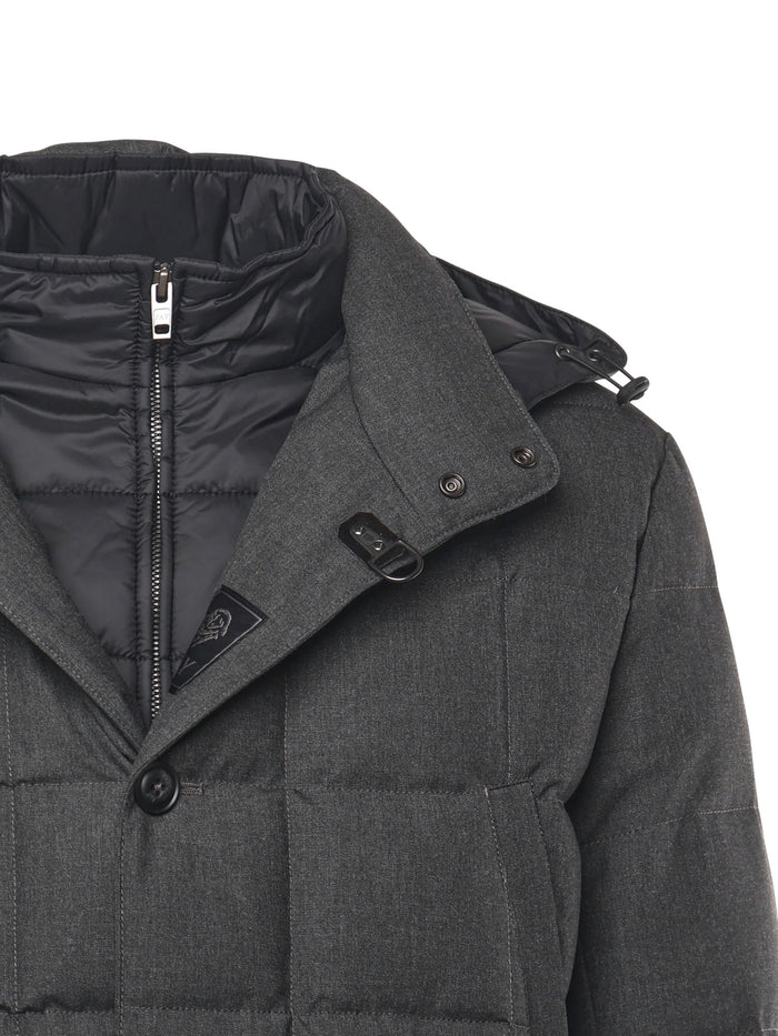 Fay Coats Gray Polyester