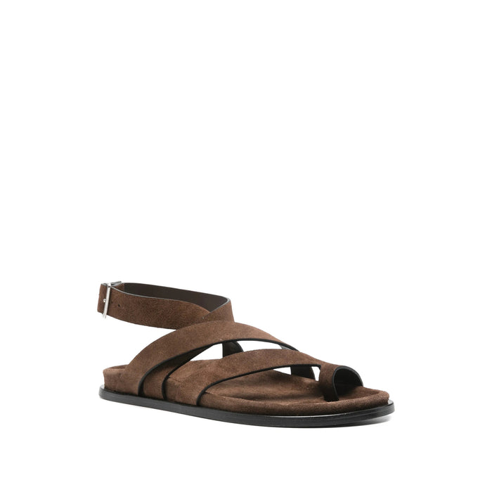 Shoes Alohas Brown Lining Calf Leather: 100