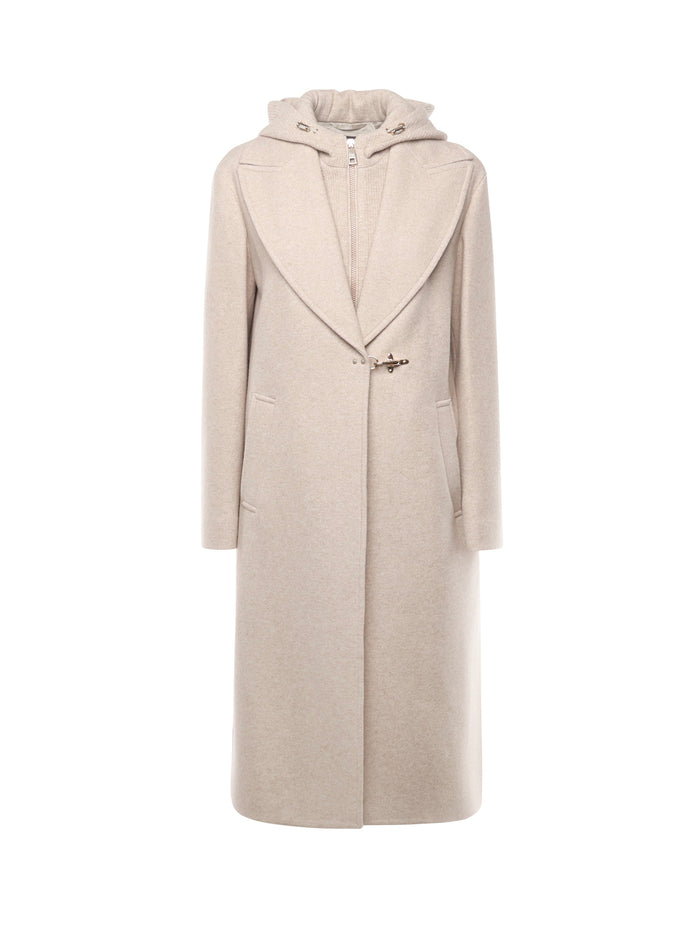 Fay Coats Beige Wool