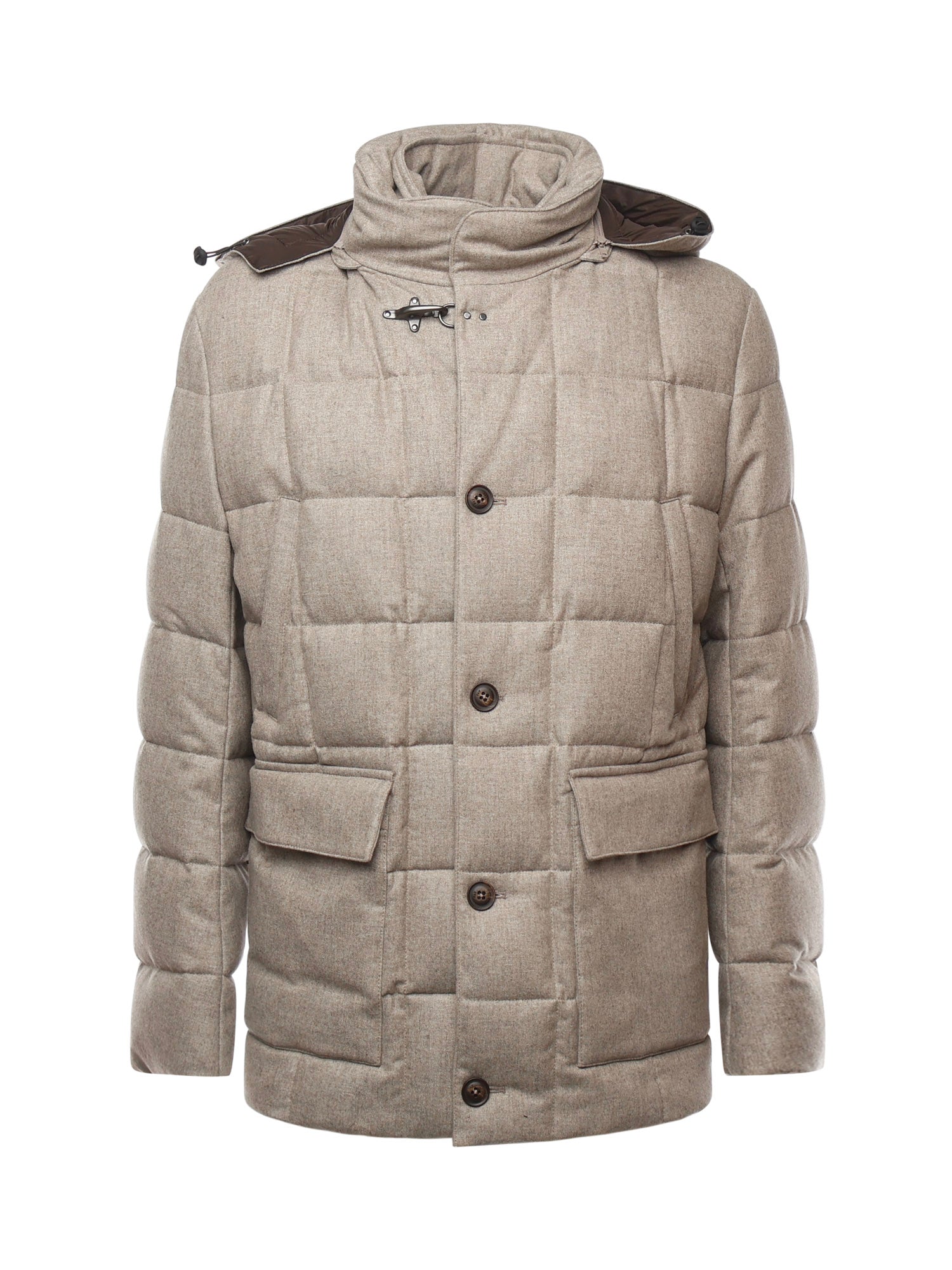 Fay Coats Beige Virgin Wool