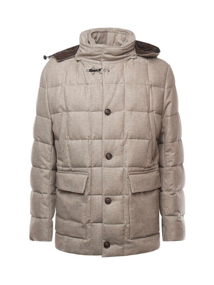Fay Coats Beige Virgin Wool