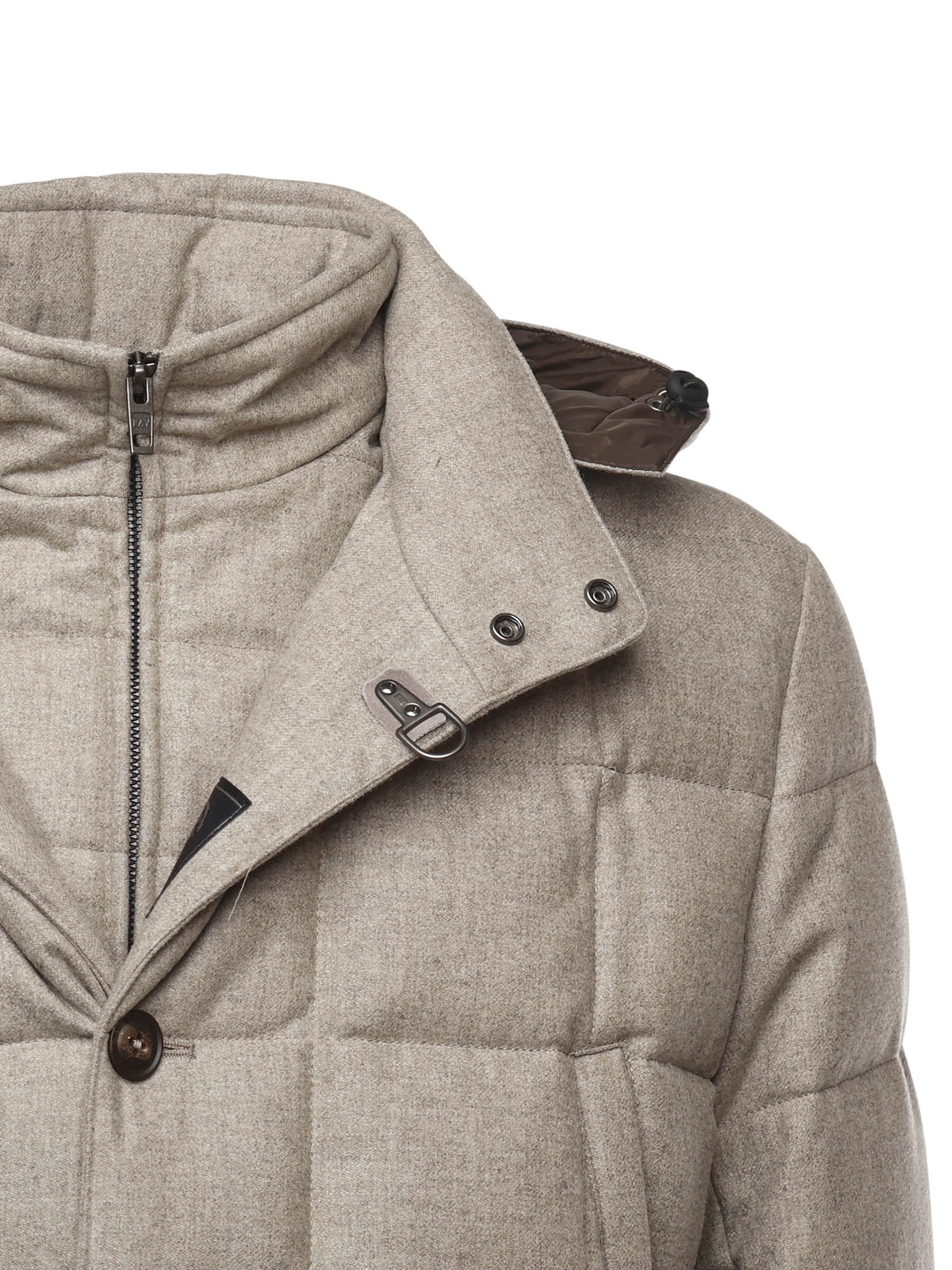 Fay Coats Beige Virgin Wool