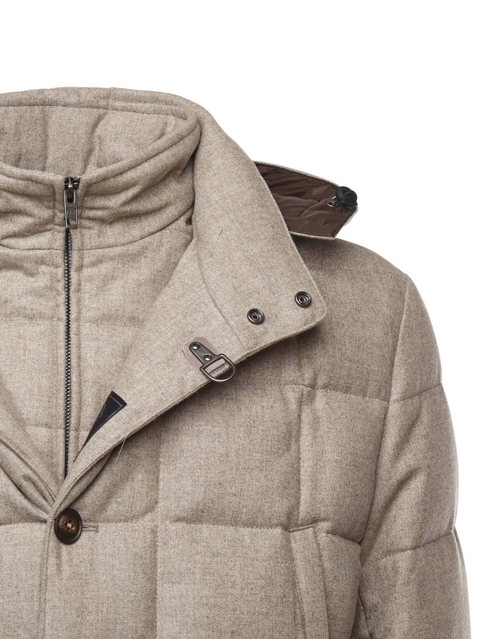 Fay Coats Beige Virgin Wool