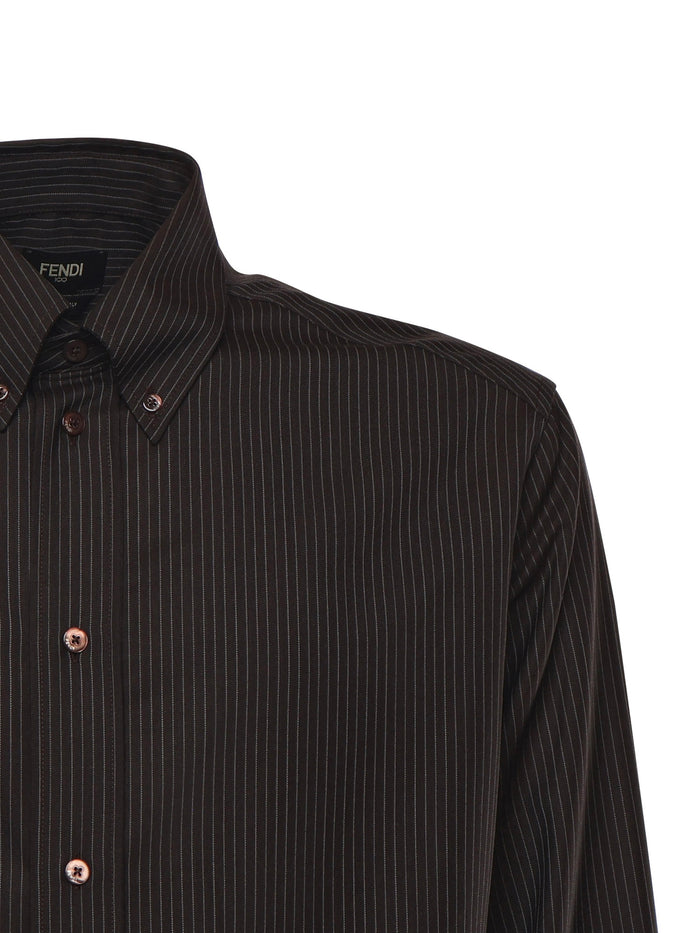 Fendi Shirts Black Virgin Wool