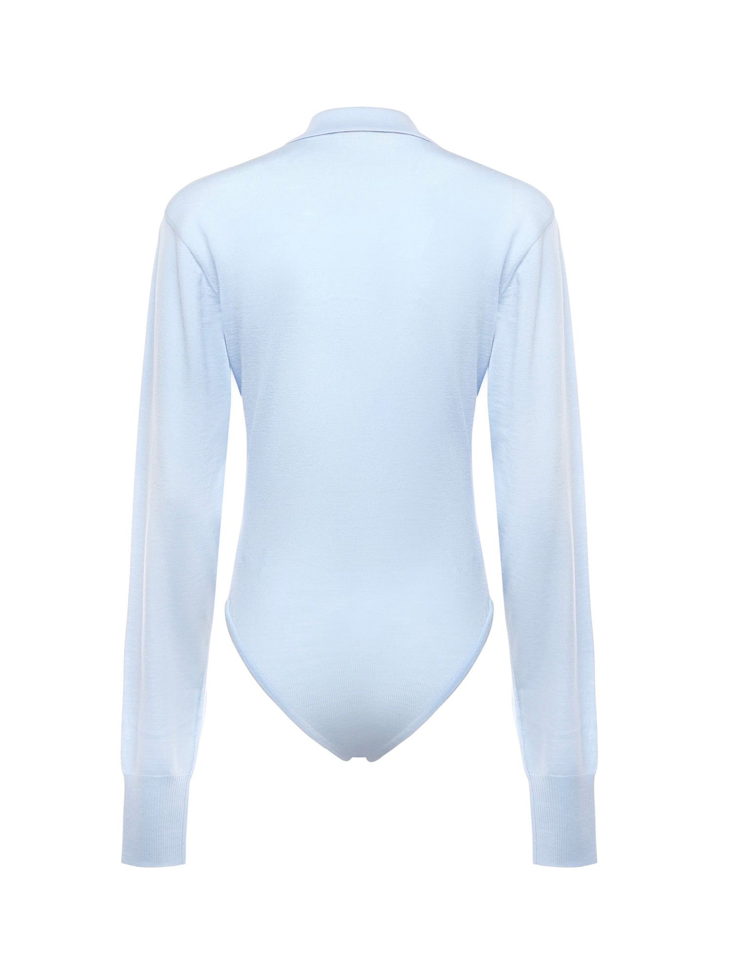 Jacquemus Top Blue Merino Wool Polyamide