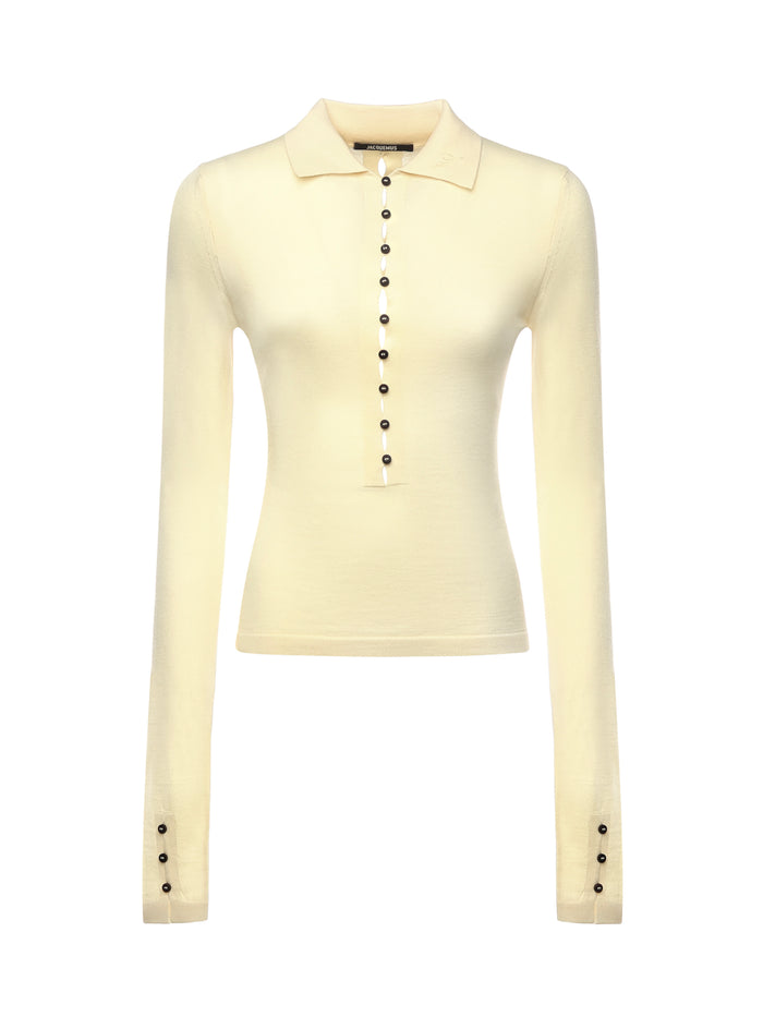 Jacquemus T-Shirts And Polos Pale Yellow Merino Wool