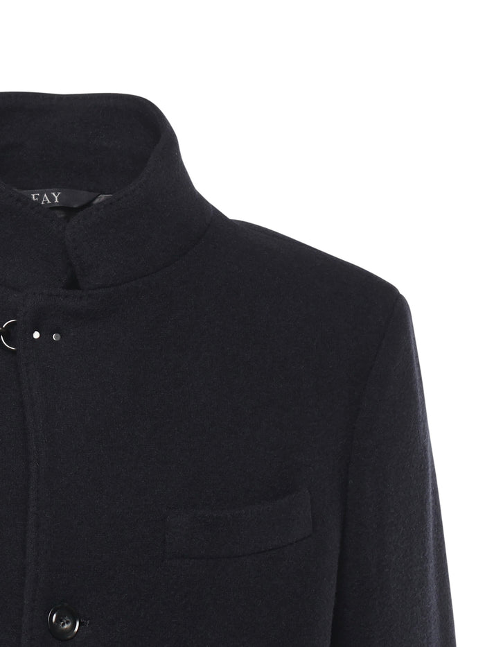Fay Coats Blue Wool