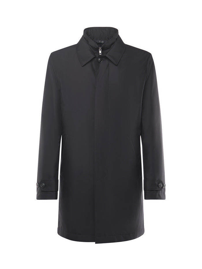 Fay Coats Blue Polyester