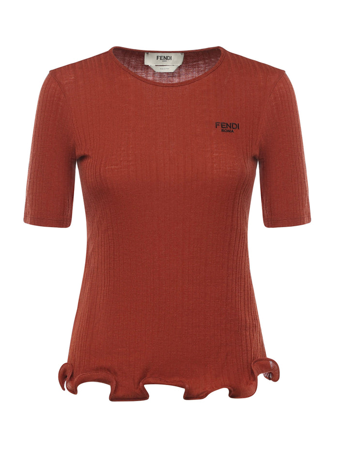 Fendi Sweaters Rust Polyester