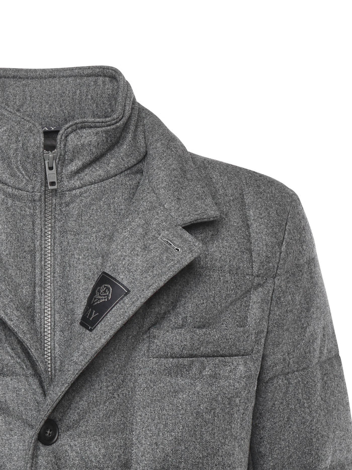 Fay Coats Gray Virgin Wool