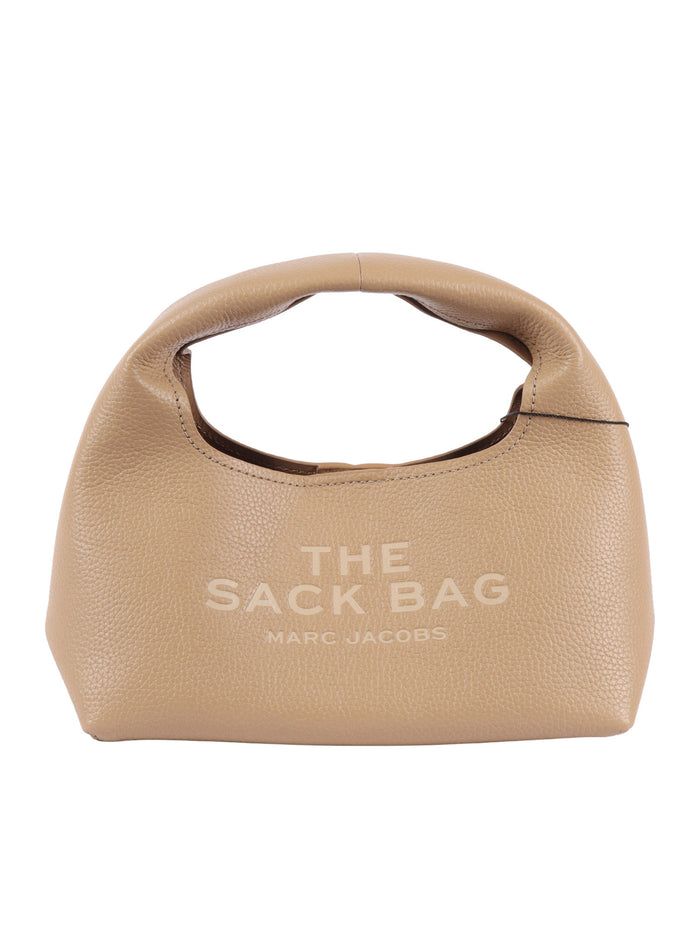 THE MINI SACK Camel Cow Leather Shoulder Bag