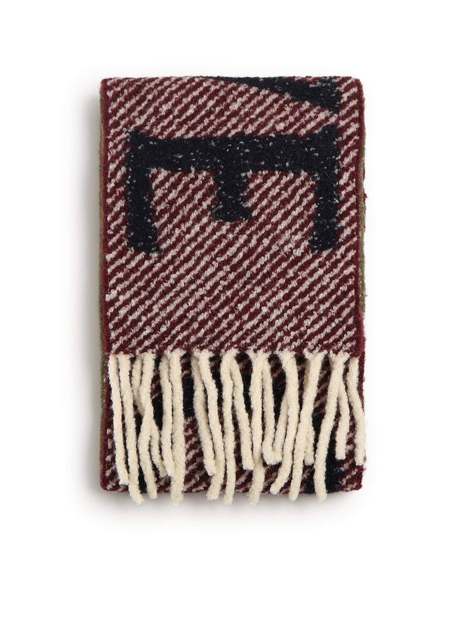 Loewe Scarfs Navy/orange Alpaca/wool