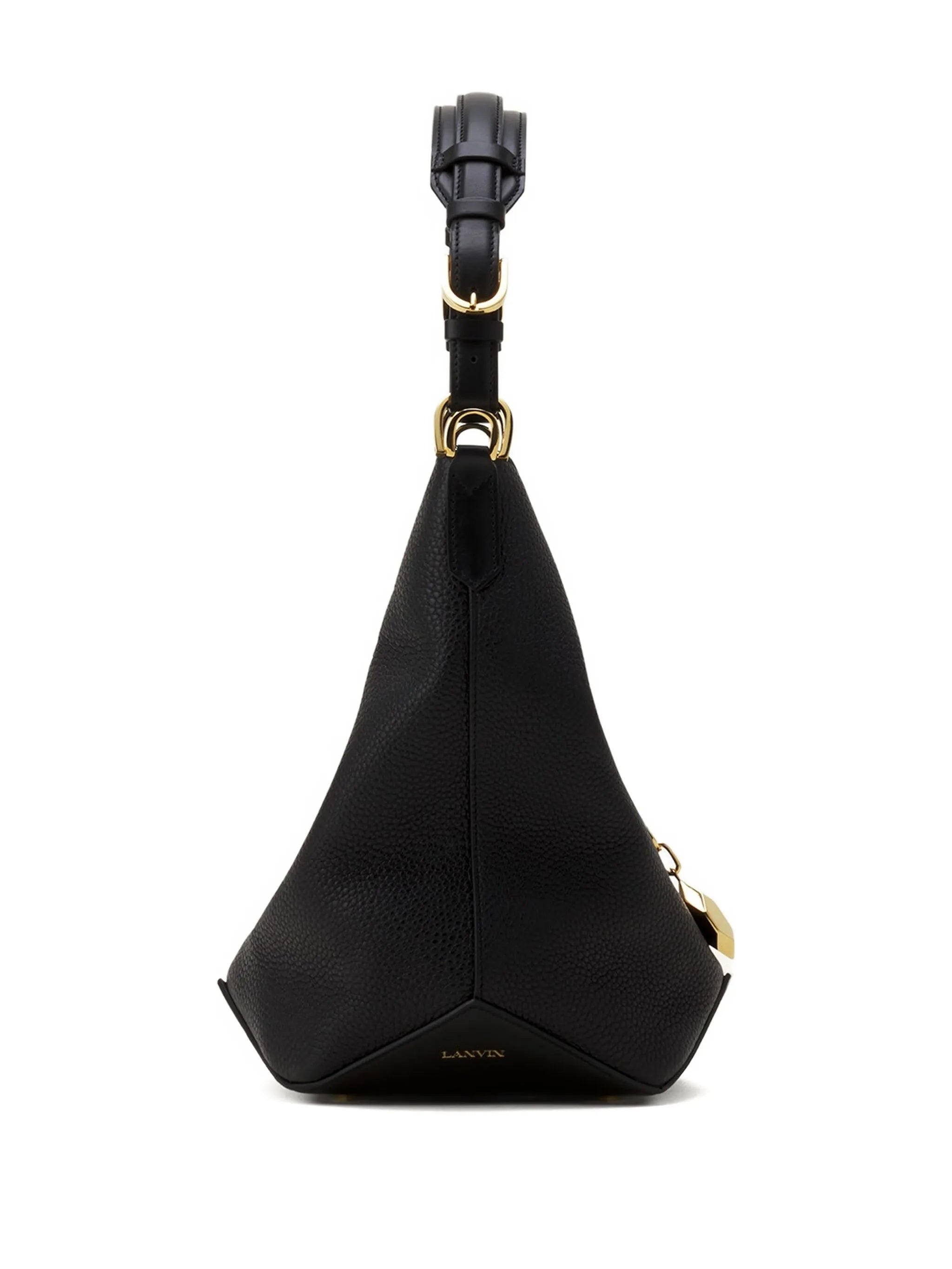 Bucket Bag With Handle Mm Black Calf Leather | Borsa