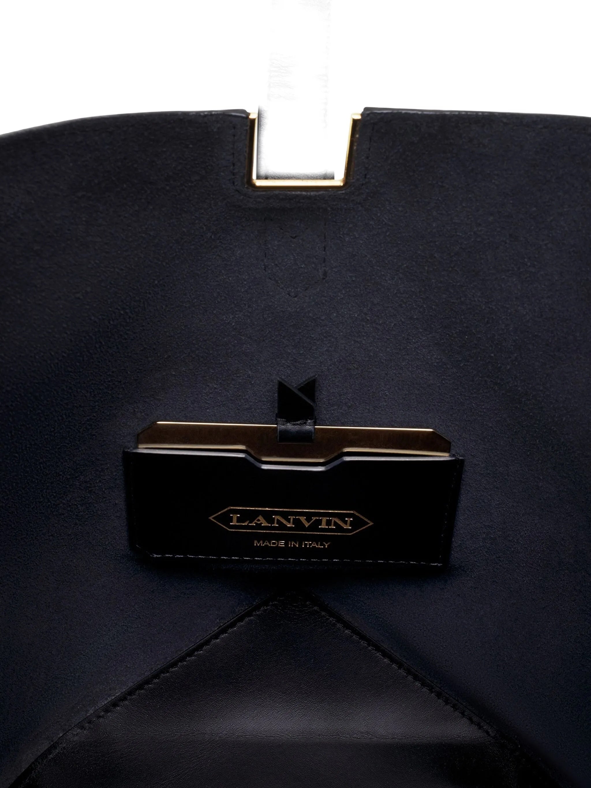 Bucket Bag With Handle Mm Black Calf Leather | Borsa