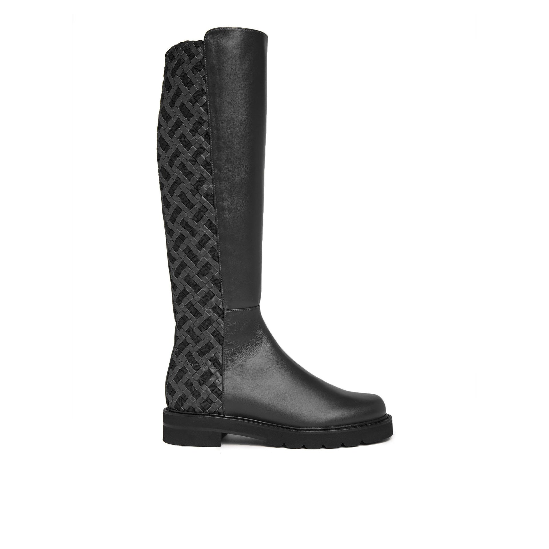 Wicka Lift Boots Black Leather