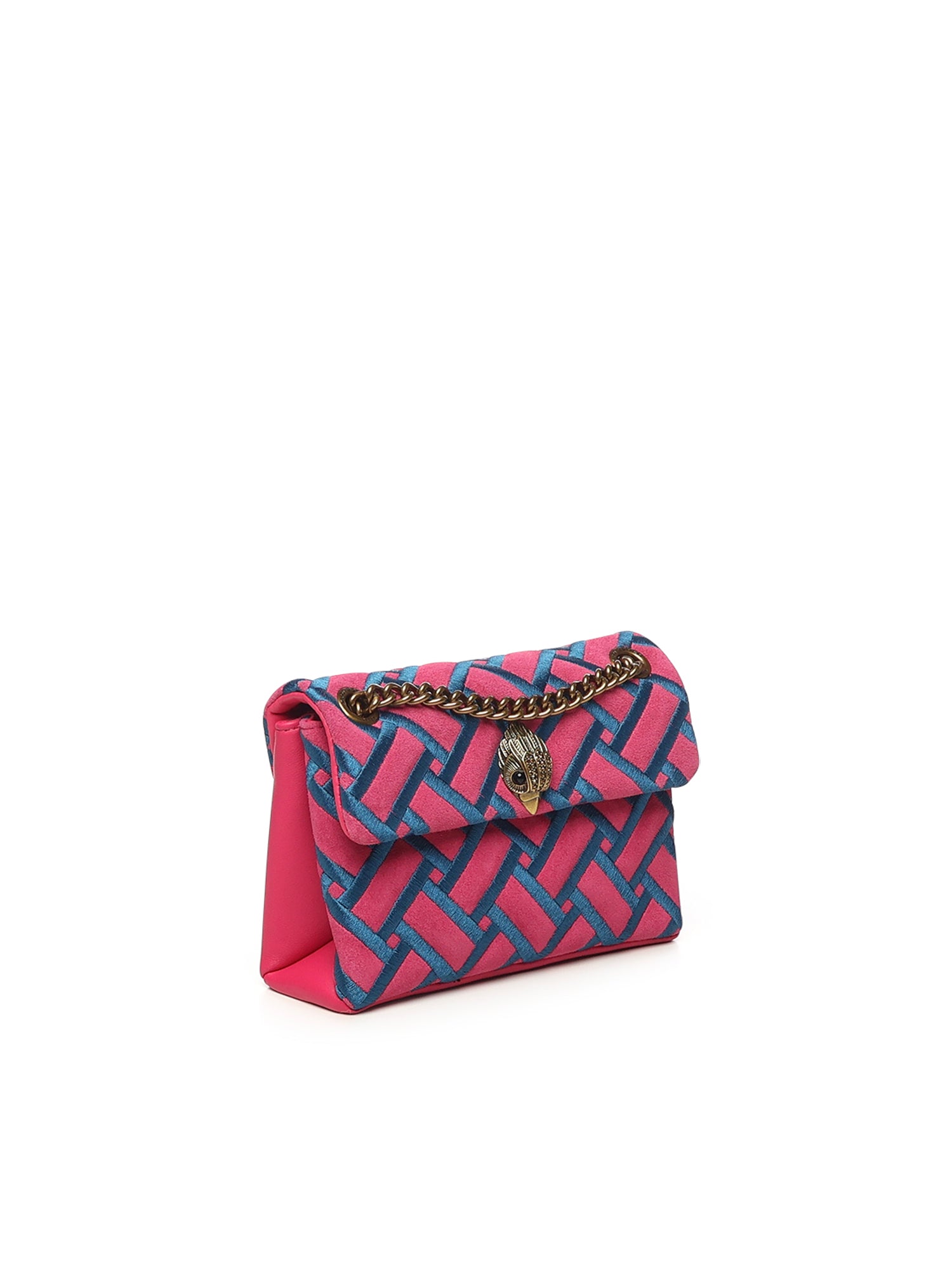 Kurt Geiger Bags Pink/light Blue Suede/leather