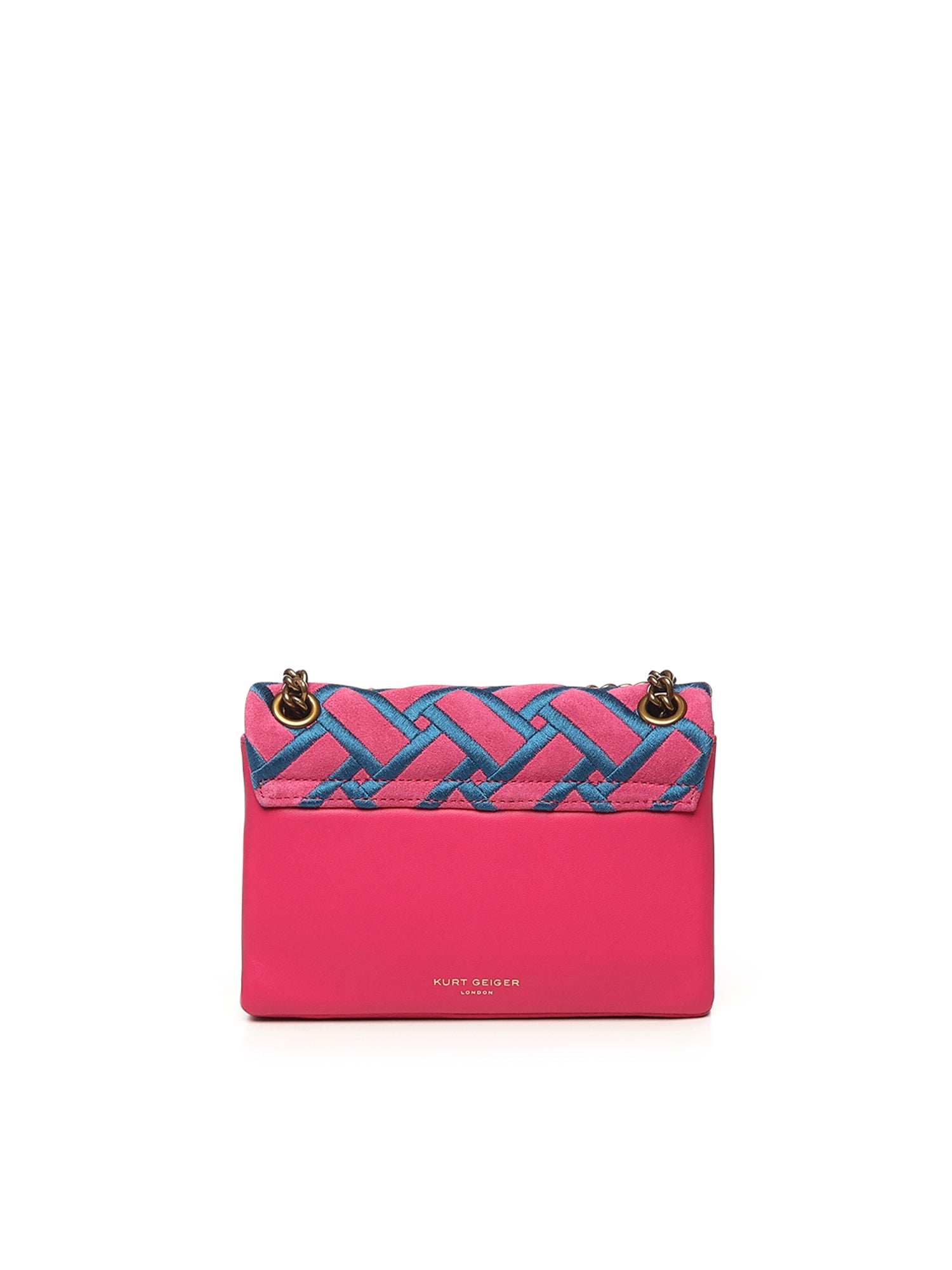 Kurt Geiger Bags Pink/light Blue Suede/leather