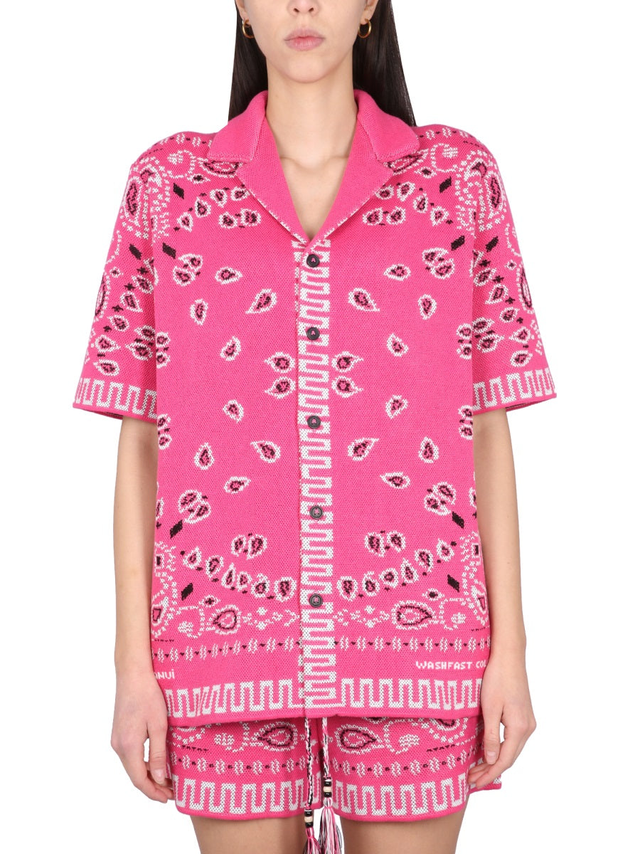Bandana Shirt Pink Cotton