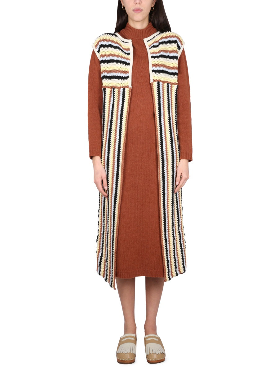 Long Vest Multicolour Cotton Waistcoats & Gilets