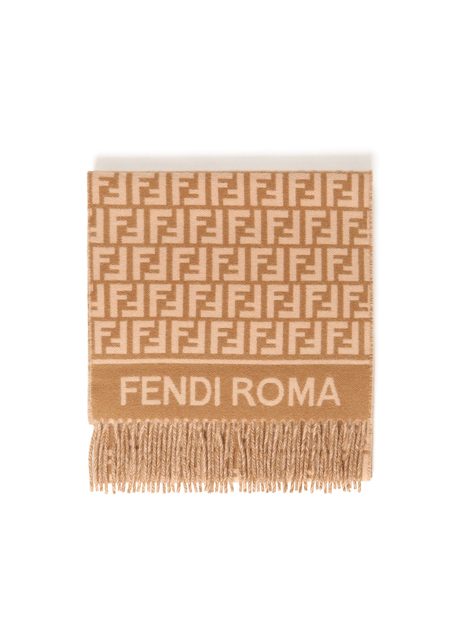 Fendi Scarfs Brown Wool