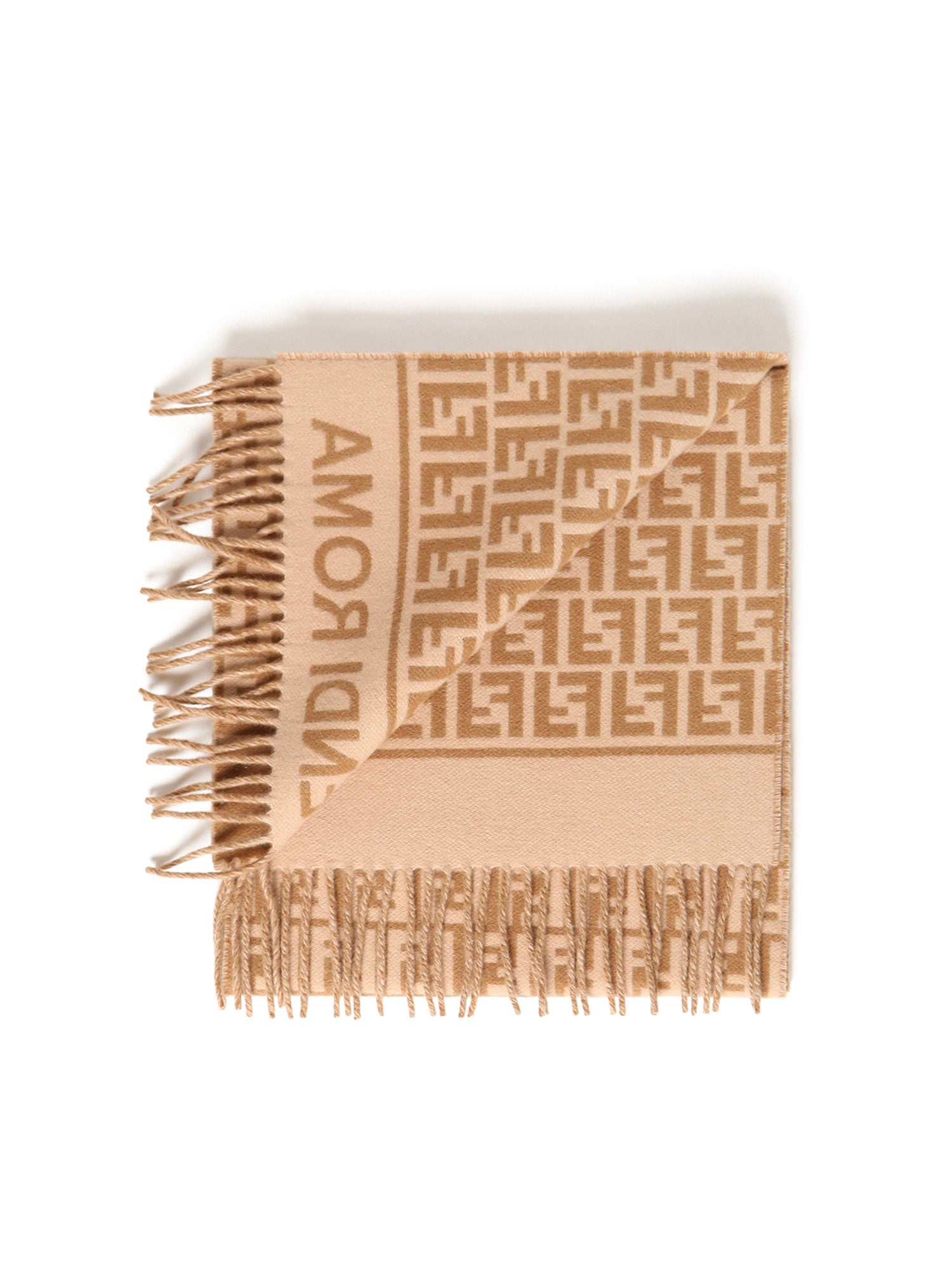 Fendi Scarfs Brown Wool