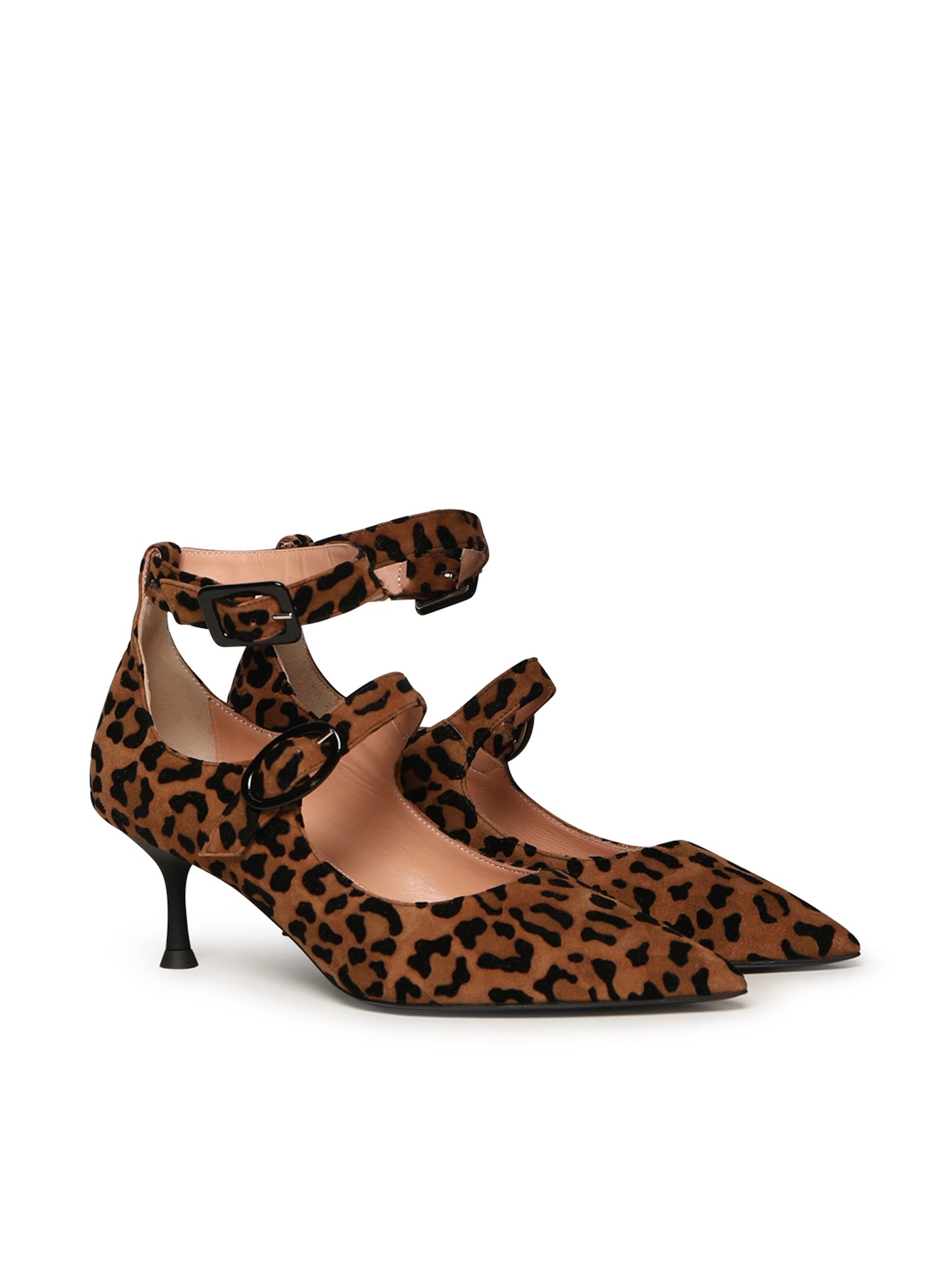 Giuliano Galiano With Heel Brown/black Suede