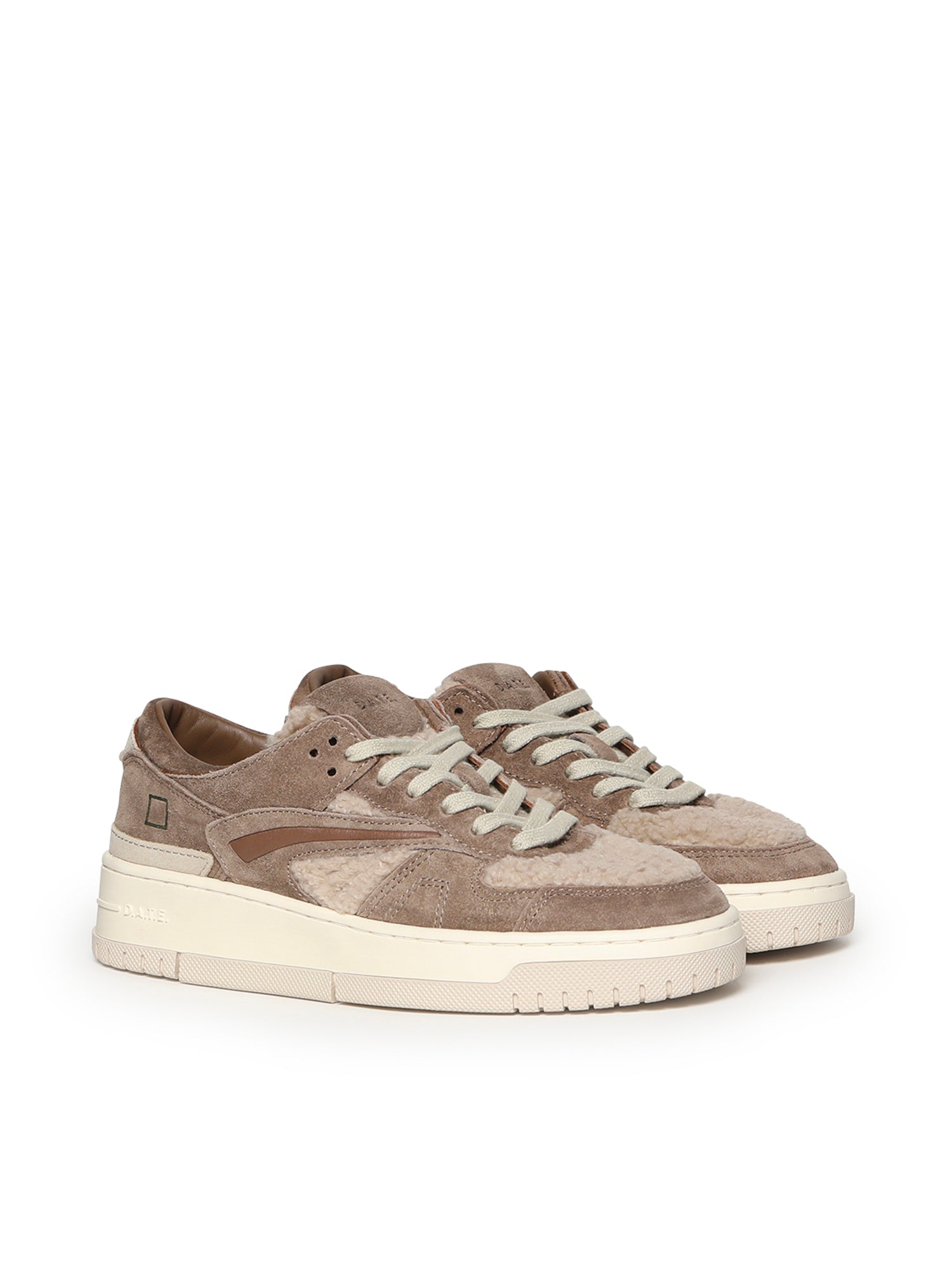 D.a.t.e. Sneakers Beige Suede/teddy