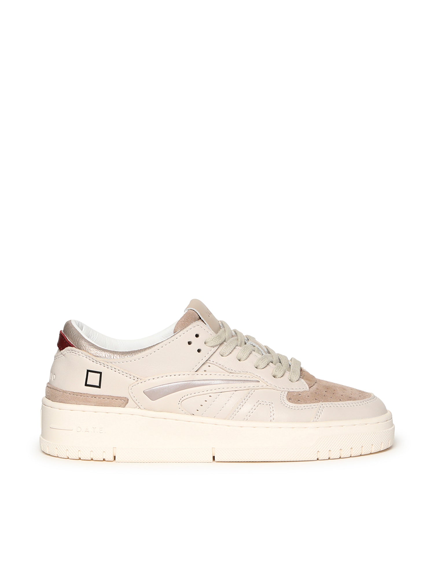 D.a.t.e. Sneakers White Laminated Leather