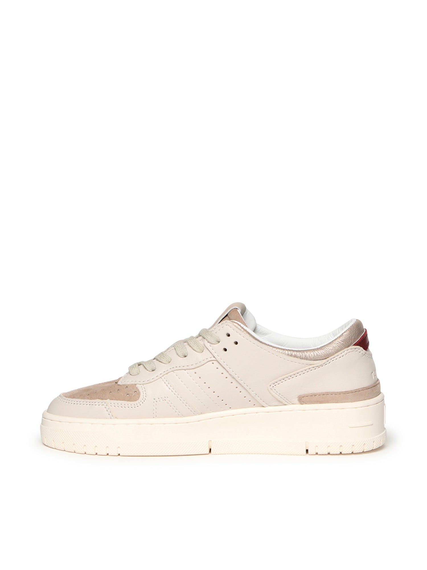 D.a.t.e. Sneakers White Laminated Leather