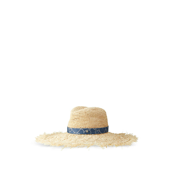 Cap Big Sheryl Straw Neutrals Cotton; Hat