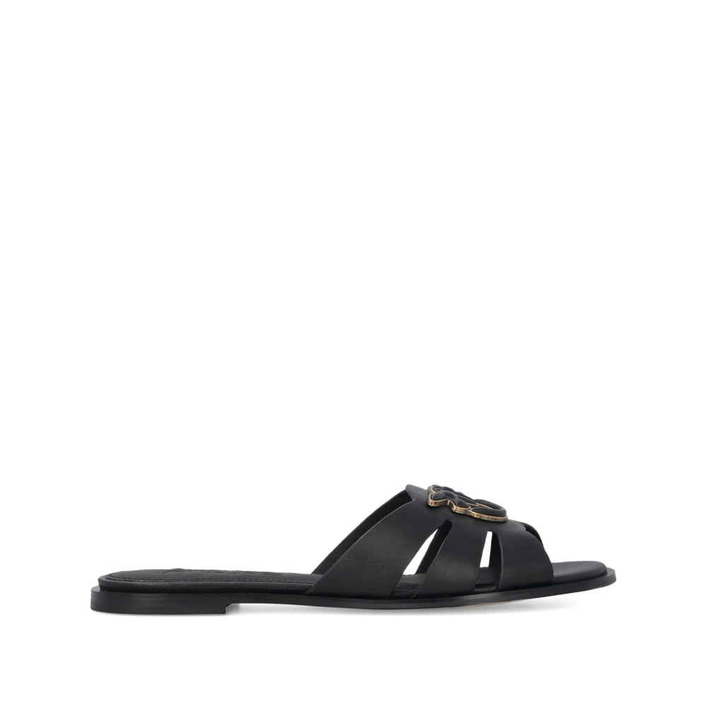 Shoes Pinko Black Calf Leather: 100