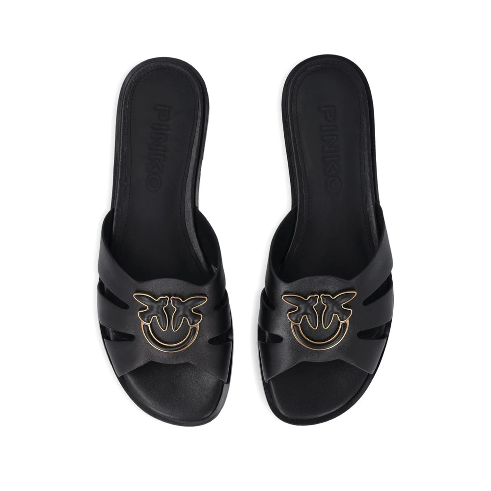 Shoes Pinko Black Calf Leather: 100