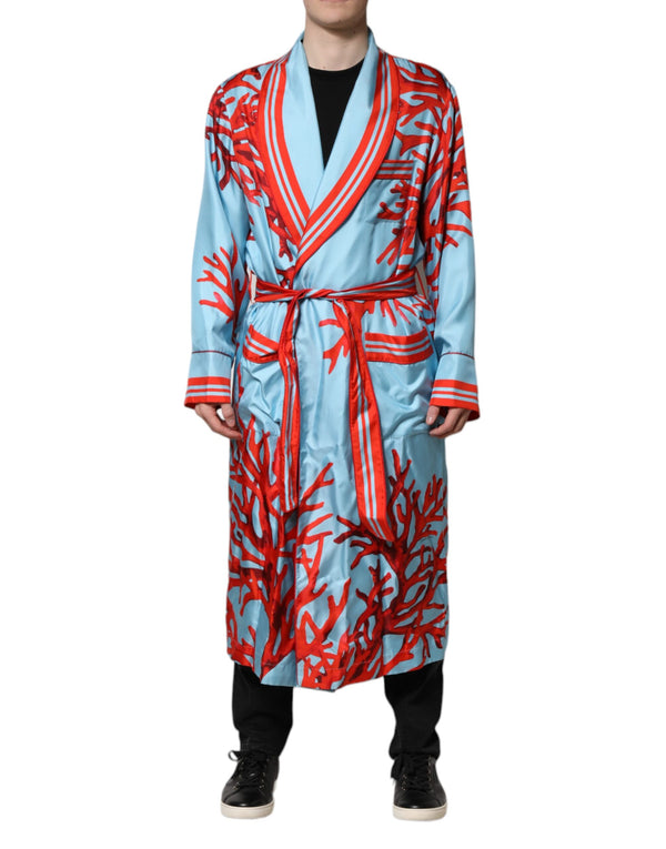 Dolce & Gabbana 100% Silk; Lining: 100% Silk coat in blue
