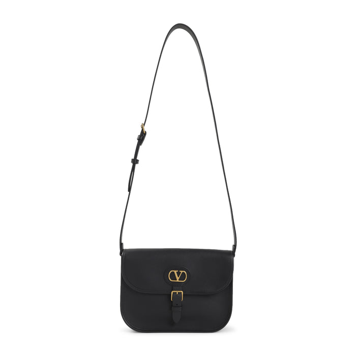 Leather Shoulder Bag Black