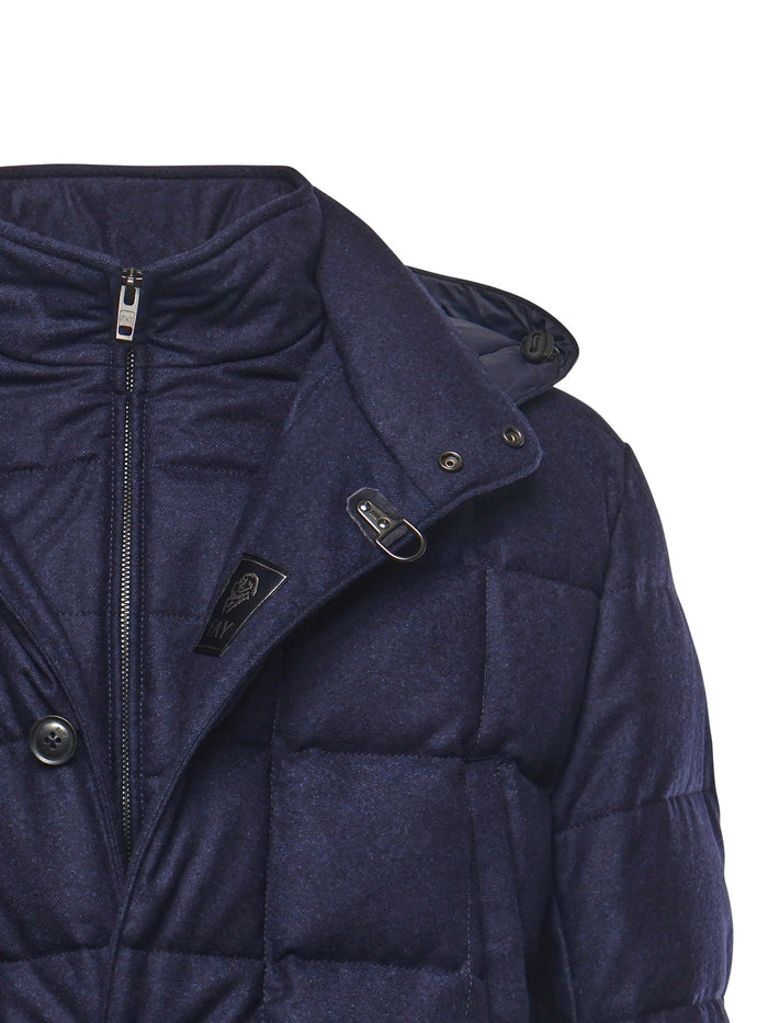 Fay Coats Blue Virgin Wool