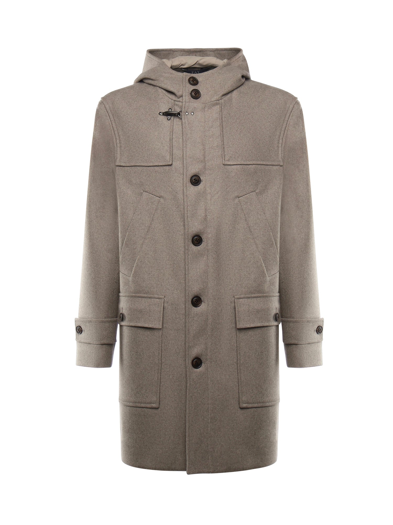 Fay Coats Beige Wool