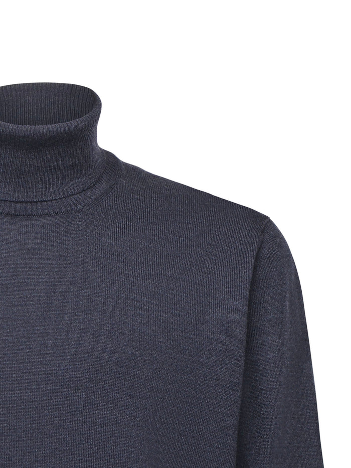 Fay Sweaters Air Force Blue Virgin Wool