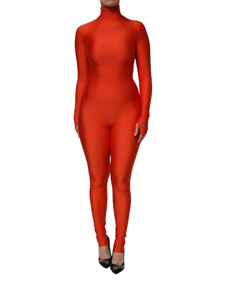 Dolce & Gabbana 80% Nylon jumpsuit in red