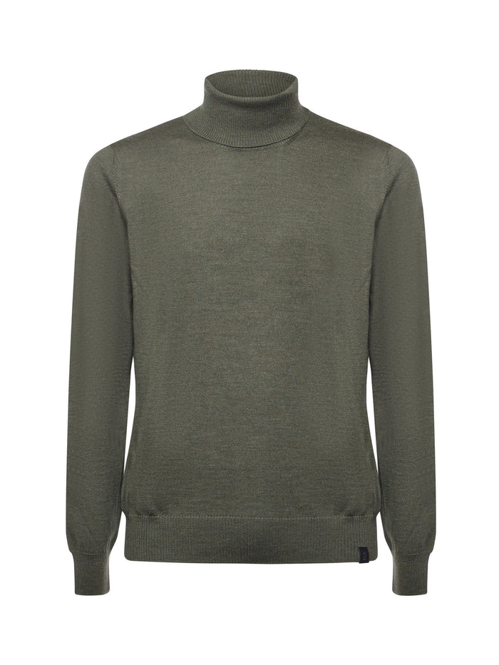 Fay Sweaters Green Virgin Wool