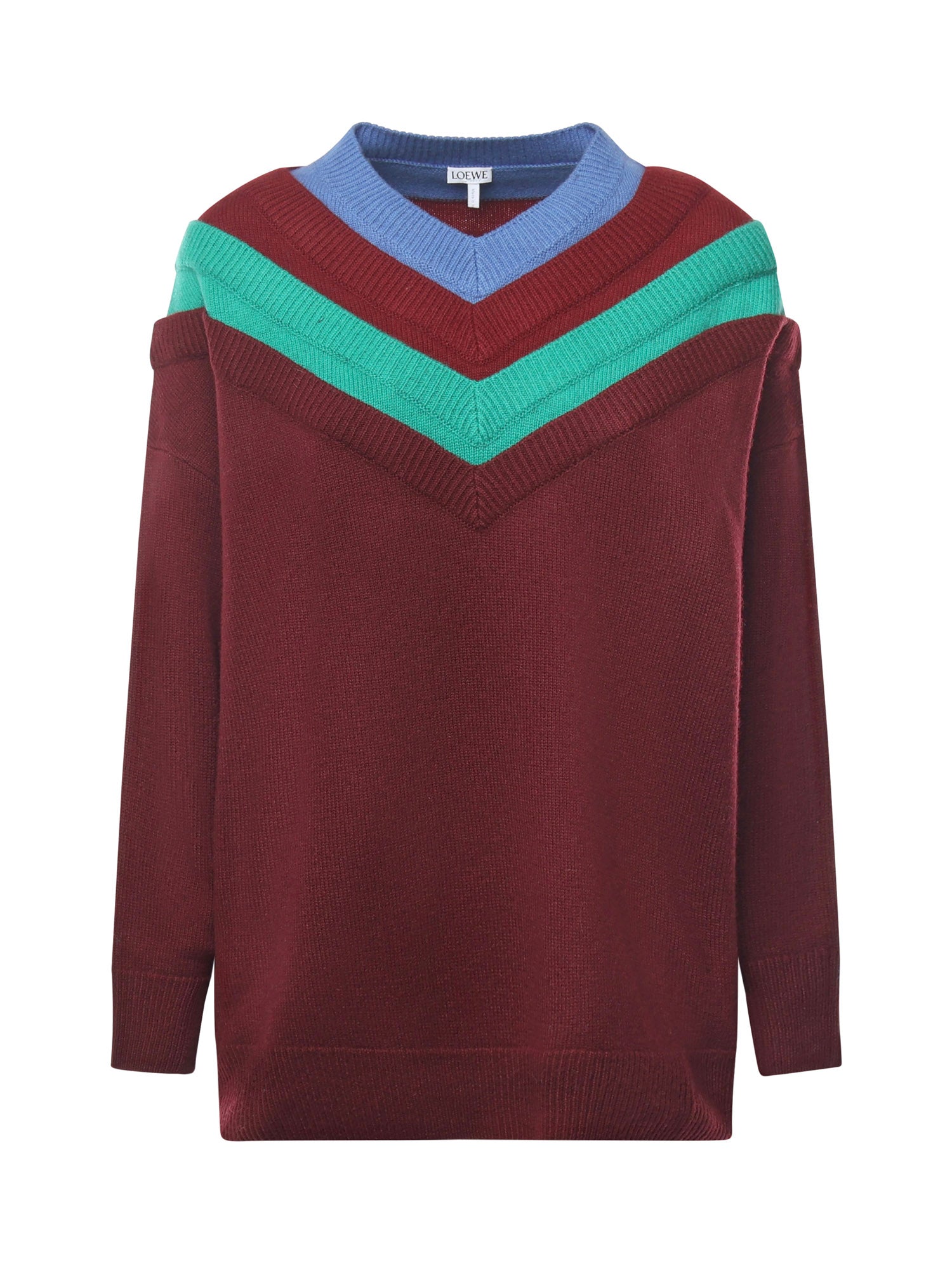Loewe Sweaters Green/red/multicolor Wool