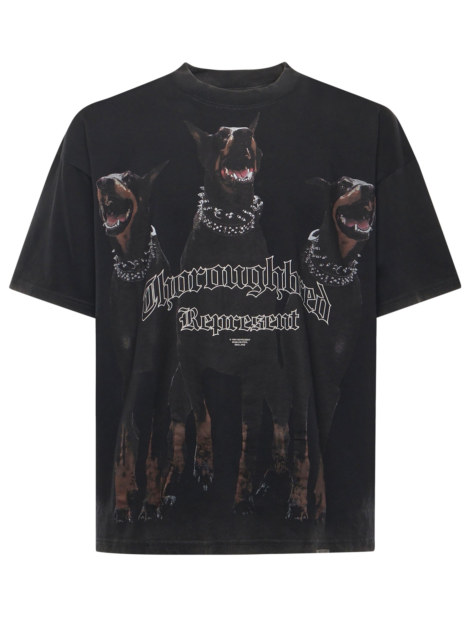 Represent T-shirts and Polos Vintage Black Cotton
