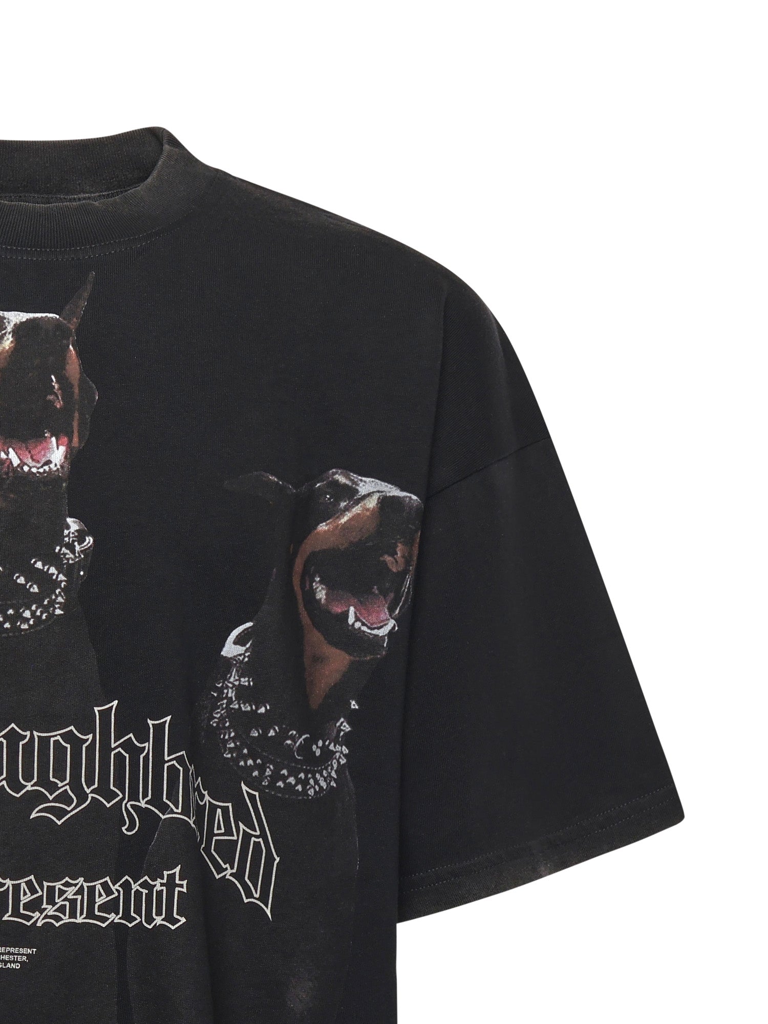 Represent T-shirts and Polos Vintage Black Cotton