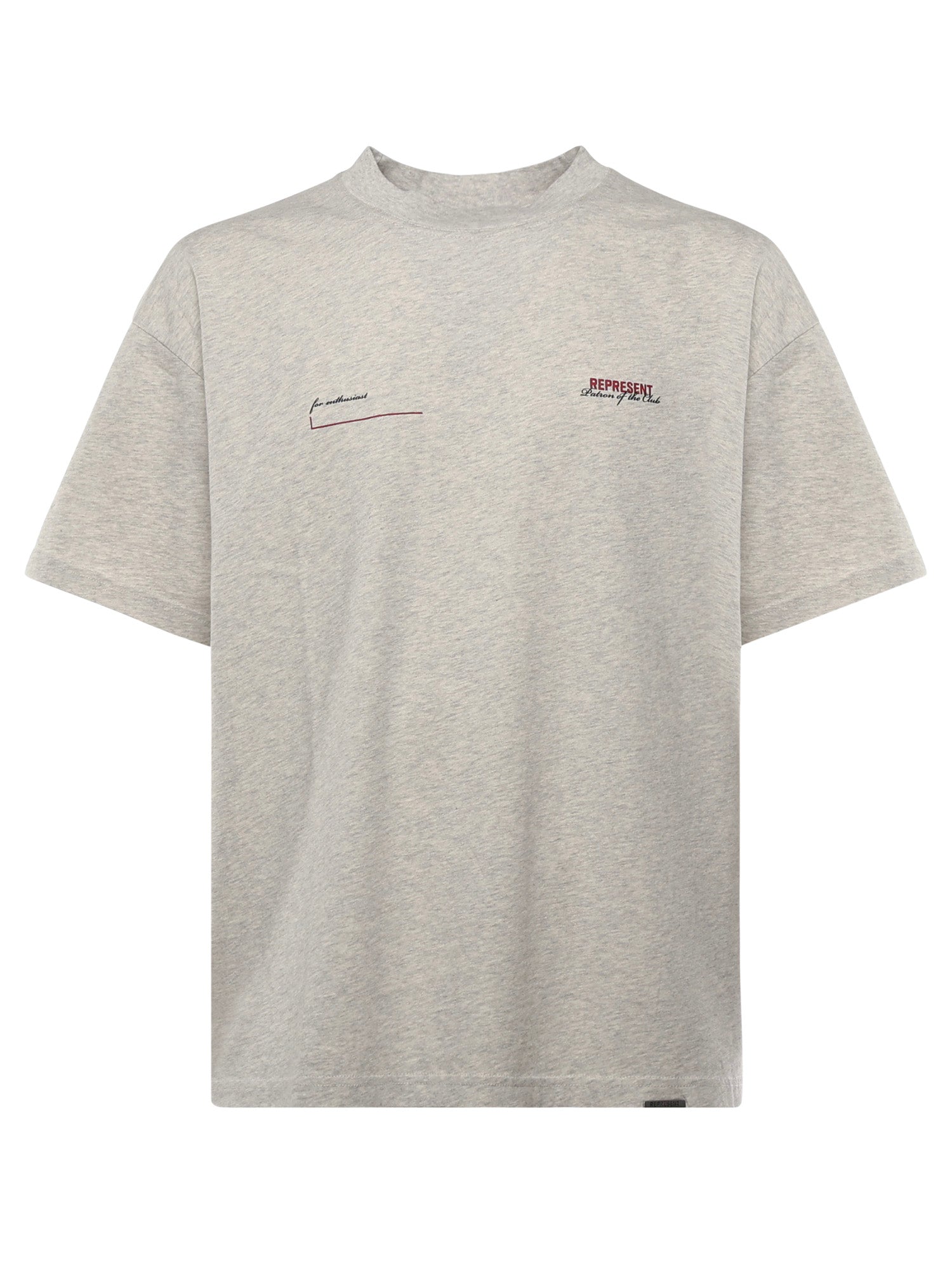 Represent T-shirts and Polos Cream Marl Cotton
