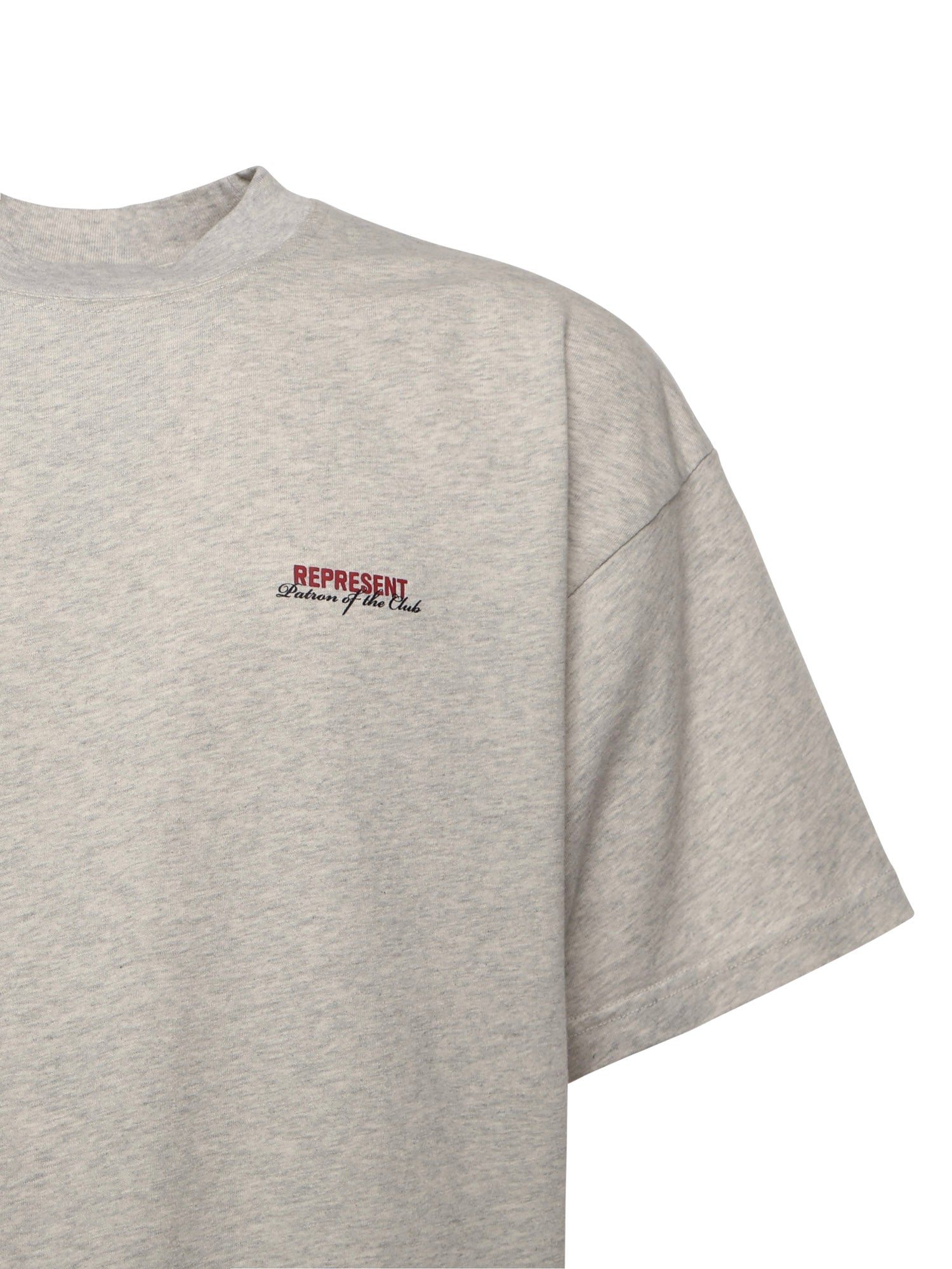 Represent T-shirts and Polos Cream Marl Cotton