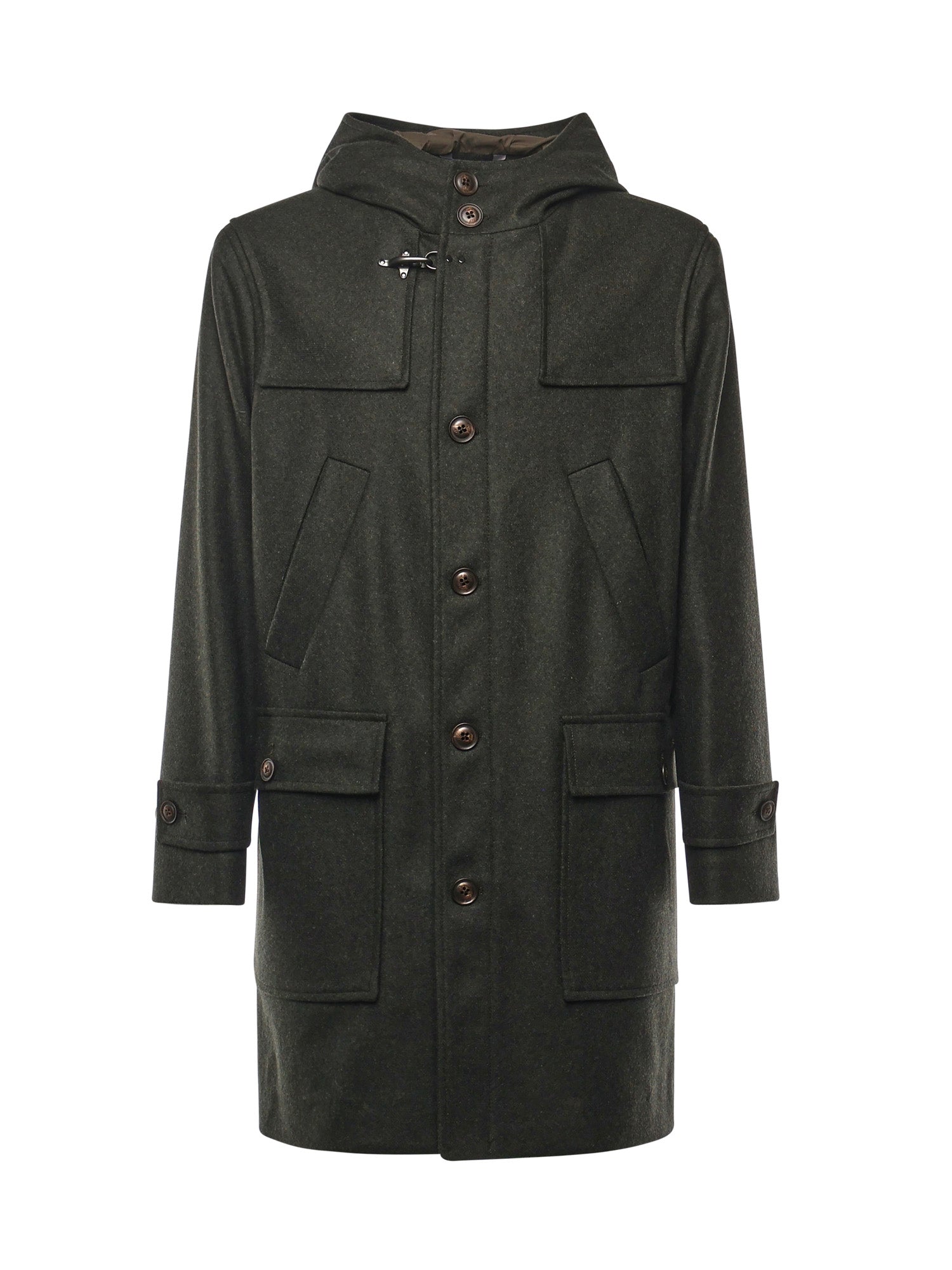 Fay Coats Green Wool